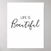 Life is Beautiful Poster (Voorkant)