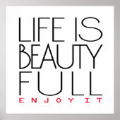 Life is beautiful poster (Voorkant)
