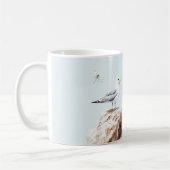 Life is Beautiful Sea Bird Ocean Wave Dragonfly Koffiemok (Links)