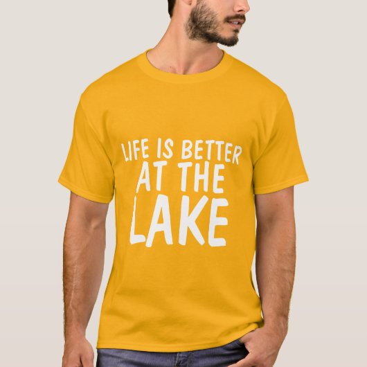 LIFE IS BETER IN DE LAKE T-shirts & sweatshirts (Voorkant)