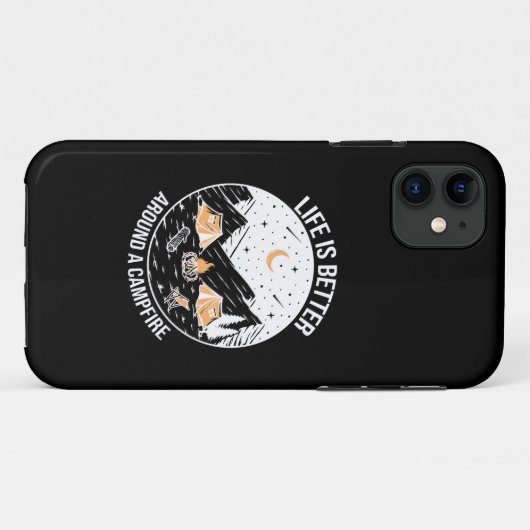 Life Is Better Around A Campfire Case-Mate iPhone Case (Achterkant (horizontaal))