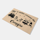 Life Is Better Around The Campsite Deurmat (Schuin)