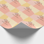 Life is better at beach yellow orange boho rustic  cadeaupapier (Hoek)