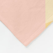 Life is better at beach yellow orange boho rustic fleece deken (Hoek)