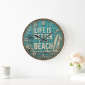 Life Is Better at the Beach Grote Klok (Huis)