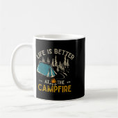 Life Is Better At The Campfire Funny Camper Camp C Koffiemok (Links)