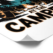 Life Is Better At The Campfire Funny Camper Camp C Poster (Hoek)