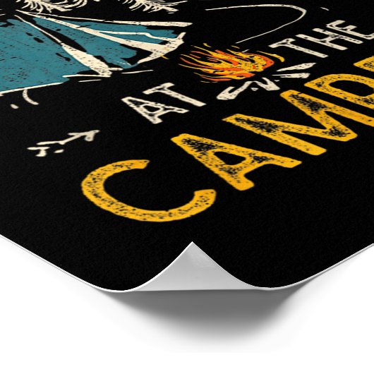 Life Is Better At The Campfire Funny Camper Camp C Poster (Hoek)