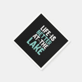 Life Is Better At The Lake Fishing Fishers Fisherm Servet (Hoek)