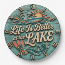 Life Is Better at the Lake Speedboat  Lake House 
