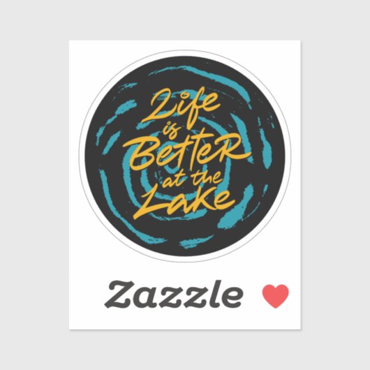 Life is better at the lake sticker (Vel)