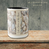 Life Is Better at the Shore Clams Coastal Mug Mok