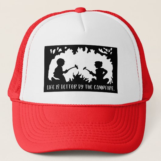 Life Is Better By The Campfire Trucker Pet (Voorkant)