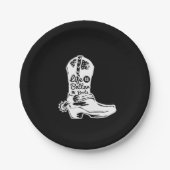 life is better in boots papieren bordje (Voorkant)