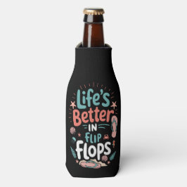 Life is Better in Flip-Flops – Fun Tropical Beach Flesjeskoeler