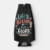 Life is Better in Flip-Flops – Fun Tropical Beach Flesjeskoeler (Achterkant)