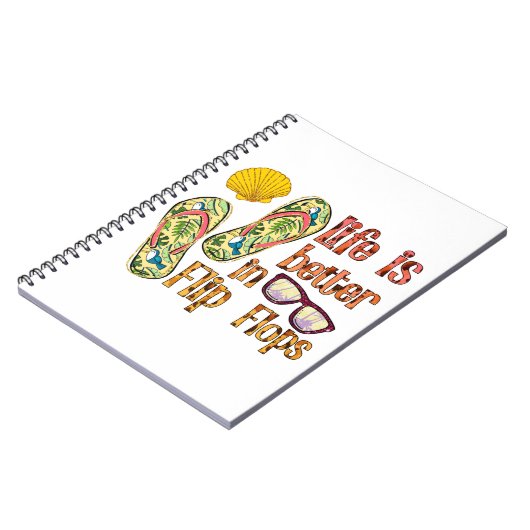 Life is Better in Flip | Summer Vibes Notitieboek (Linkerzijde)