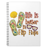 Life is Better in Flip | Summer Vibes Notitieboek (Voorkant)