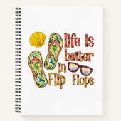 Life is Better in Flip | Summer Vibes Notitieboek (Voorkant)
