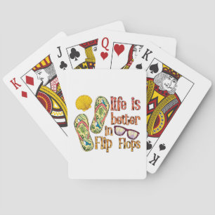 Life is Better in Flip Summer Vibes Pokerkaarten