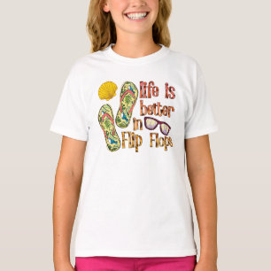 Life is Better in Flip   Summer Vibes T-shirt