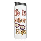 Life is Better in Flip | Summer Vibes Thermosbeker (Geroteerd rechts)