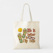 Life is Better in Flip | Summer Vibes Tote Bag (Achterkant)