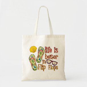 Life is Better in Flip Summer Vibes Tote Bag