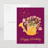 Life is better in the garden personalise card feestdagenkaart (Voorkant / Achterkant)