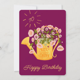 Life is better in the garden personalise card feestdagenkaart