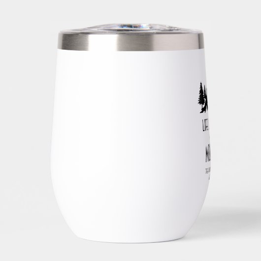 Life is Better Mountains Aangepaste naam Locatie (Voorkant)