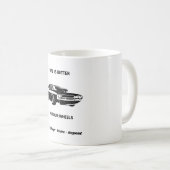 Life Is Better On Four Wheels Coffee Mug Koffiemok (Voorkant rechts)