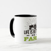 Life is Better On The Farm Mok (Voorkant links)