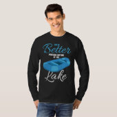 Life Is Better Pontoon Captain At The Lake T-shirt (Voorkant volledig)