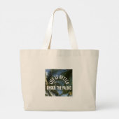 "Life is Better Under the Palms" Jumbo Tote Grote Tote Bag (Achterkant)