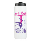 Life is Better Upside Down Aerial Yoga Thermosbeker (Voorkant)