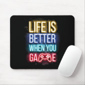 Life Is Better When U Game Controller Video Games  Muismat (Met muis)