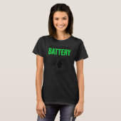 Life Is Better With A Battery Bicylce Cyclist E-Bi T-shirt (Voorkant volledig)