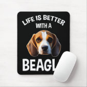Life is Better With A Beagle Muismat (Met muis)