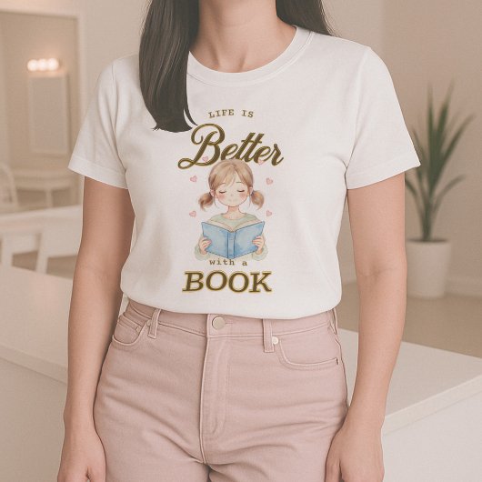 Life is Better with a Book T-shirt
