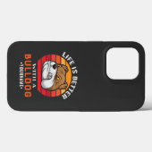 Life is Better with a Bulldog Case-Mate iPhone Case (Achterkant (horizontaal))