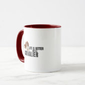 Life Is Better With a Cavalier Mug Mok (Voorkant links)