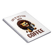 LIFE IS BETTER WITH A COFFEE, LION NOTITIEBOEK (Rechterzijde)