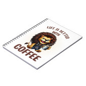 LIFE IS BETTER WITH A COFFEE, LION NOTITIEBOEK (Linkerzijde)