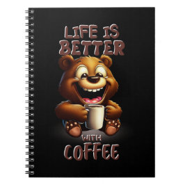 LIFE IS BETTER WITH A COFFEE NOTITIEBOEK