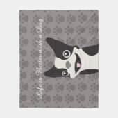 Life is Better with a Dog Fleece Deken (Voorkant)