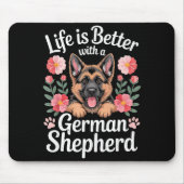 Life Is Better With A German Shepherd Dog Lover  Muismat (Voorkant)