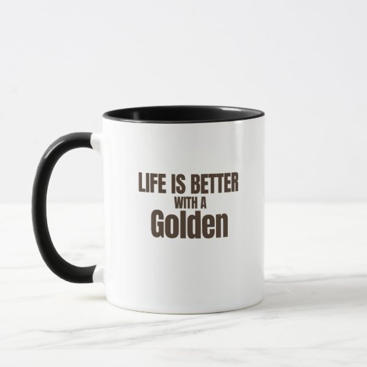 Life Is Better With a Golden Coffee Mug Mok (Links)