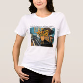 Life is better with a piano - beautiful art! Tri-Blend shirt (Voorkant)