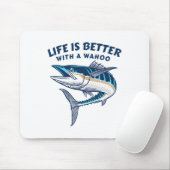Life Is Better With A Wahoo Funny Salt Water Fishi Muismat (Met muis)